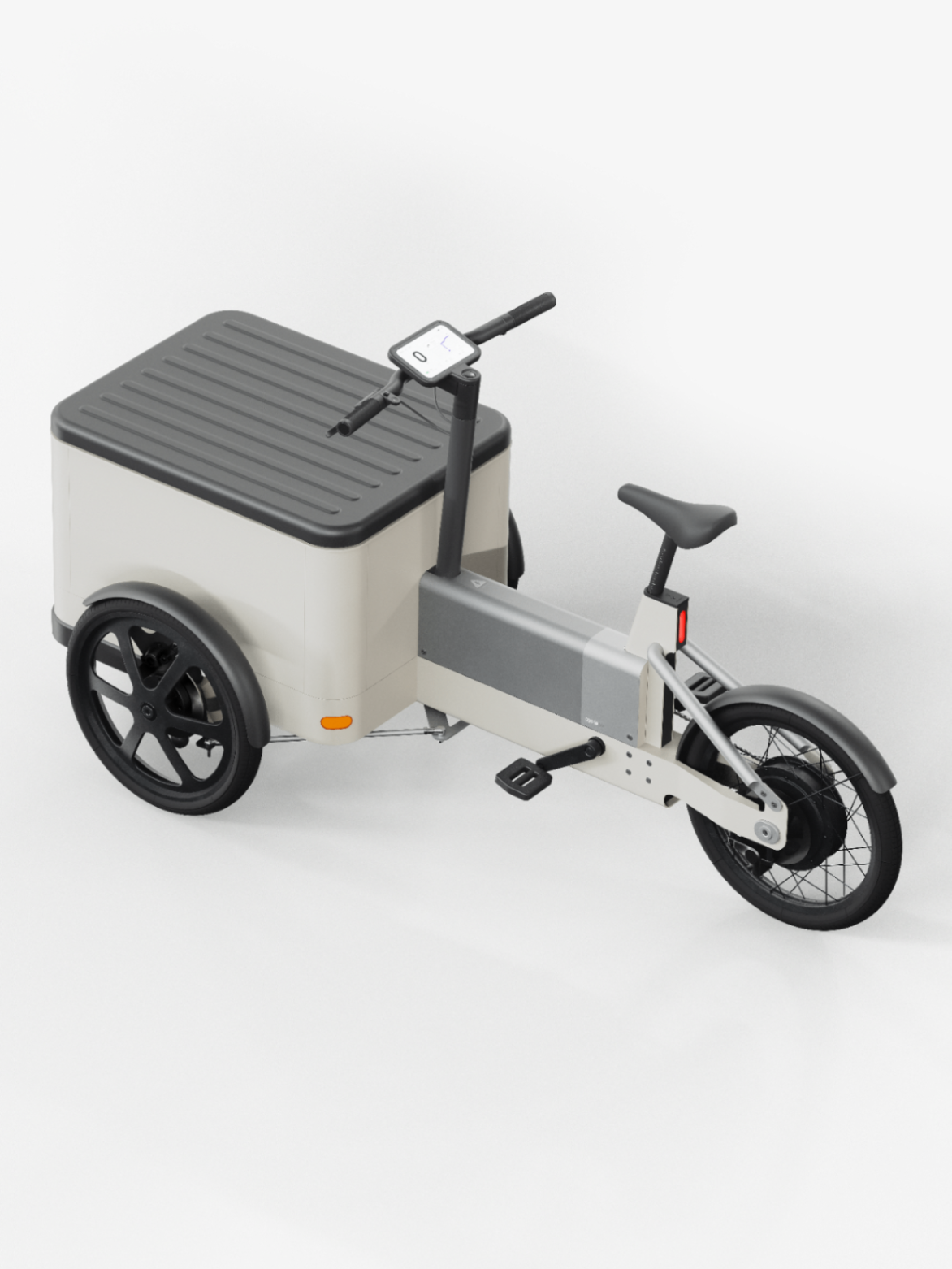 CycleOx, Electric cargo bike platform for urban utility, detail 1