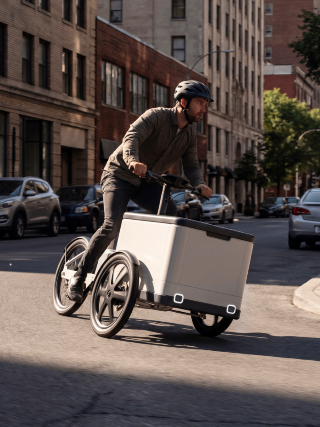 CycleOx, Electric cargo bike platform for urban utility, detail 5
